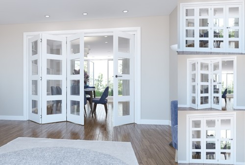 Internal bifold doors - doors, white