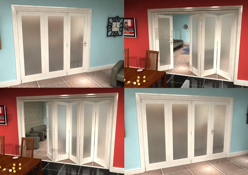 Internal bifold doors white - internal,