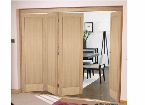 Oak bifold doors internal