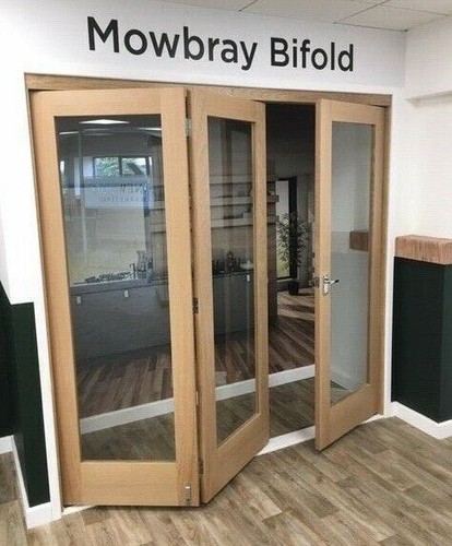 Oak bifold doors shaker - bifold,
