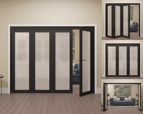 Internal bifold doors - bifold, black