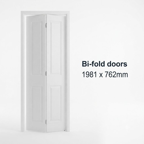 White panel fold - bi-fold, internal