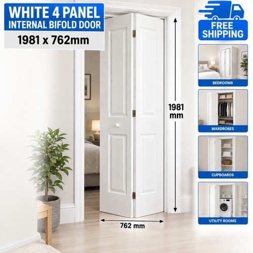 White panel internal - internal, bifold