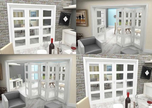 Internal bifold doors white - internal,