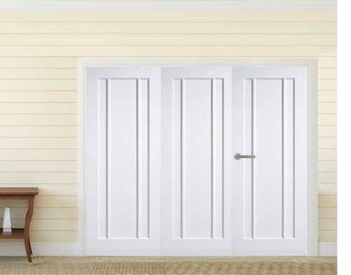 White internal bifold doors