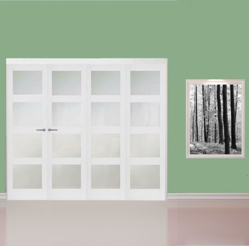 Internal bifold doors white